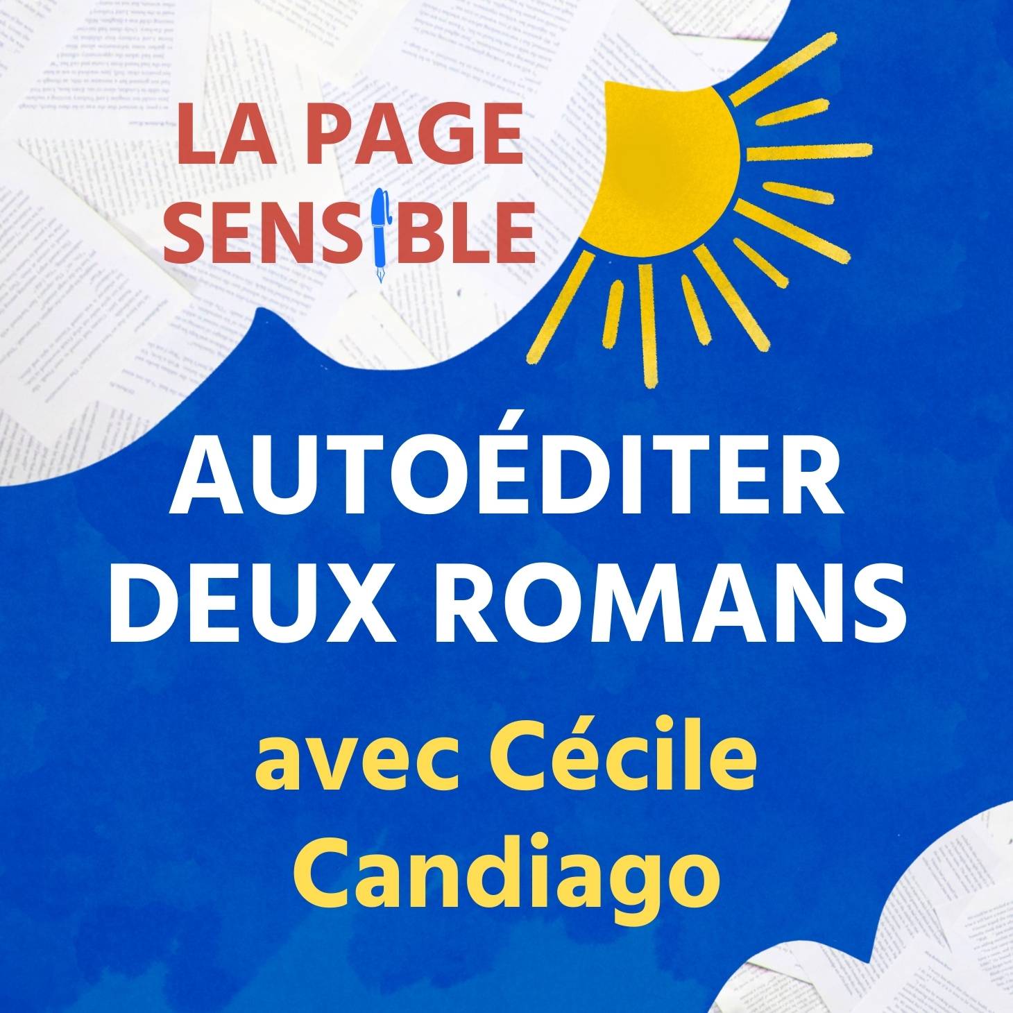 Interview de podcast avec Cécile Candiago, autrice iséroise, à propos de ses deux romans contemporains autoédités